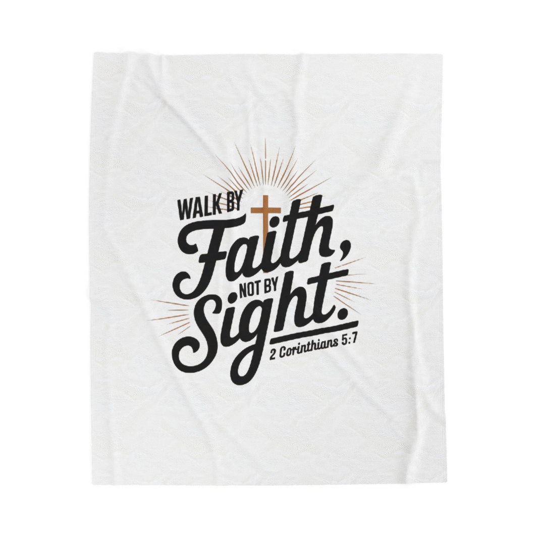 Walk By Faith Plush Blanket