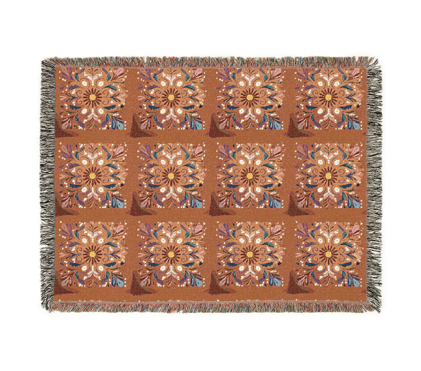 Bohemian Woven Blanket, Cozy Home Decor, Warm Throw, Festival Picnic Blanket, Gift for Her, Autumn Vibes, Boho Chic