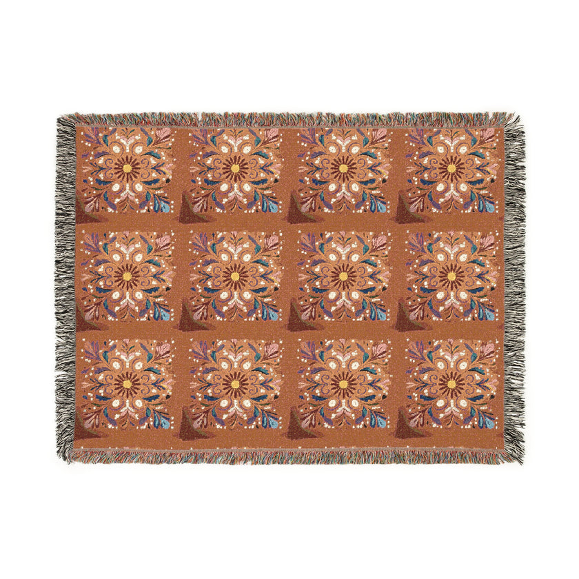 Bohemian Woven Blanket, Cozy Home Decor, Warm Throw, Festival Picnic Blanket, Gift for Her, Autumn Vibes, Boho Chic