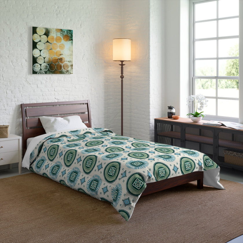 Boho Floral Comforter - Cozy Bedding, Bedroom Décor, Home Textile, Gift for Her, Seasonal Home Update
