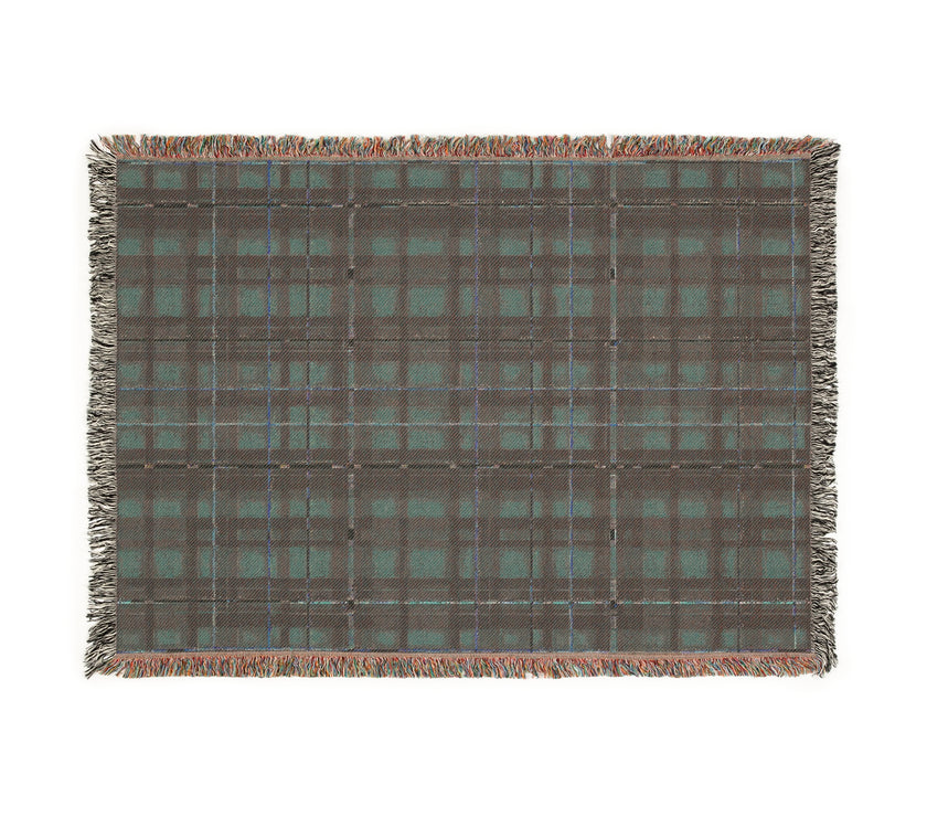 Red Plaid Woven Blanket - Cozy Christmas Home Decor, Tartan Check Throw, Winter Lap Quilt, Holiday Bedding, Cabin Blankie