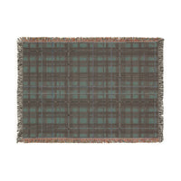 Red Plaid Woven Blanket - Cozy Christmas Home Decor, Tartan Check Throw, Winter Lap Quilt, Holiday Bedding, Cabin Blankie
