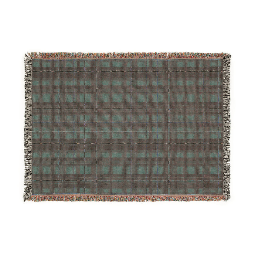 Red Plaid Woven Blanket - Cozy Christmas Home Decor, Tartan Check Throw, Winter Lap Quilt, Holiday Bedding, Cabin Blankie