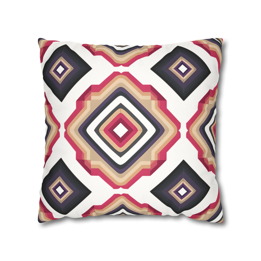 Colorful  Faux Suede Square Pillowcase