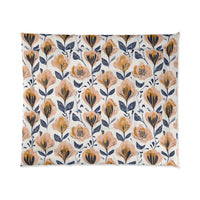 Floral Comforter Blanket, Cozy Bedding for Home Decor, Spring Vibes, Perfect Gift for Housewarming, Summer Bedspread