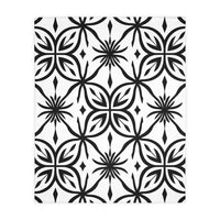 Black and White Pattern Velveteen Microfiber Blanket (Two-sided print)