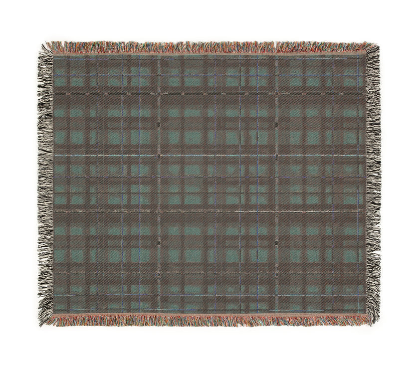 Red Plaid Woven Blanket - Cozy Christmas Home Decor, Tartan Check Throw, Winter Lap Quilt, Holiday Bedding, Cabin Blankie