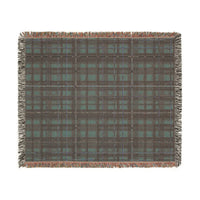Red Plaid Woven Blanket - Cozy Christmas Home Decor, Tartan Check Throw, Winter Lap Quilt, Holiday Bedding, Cabin Blankie
