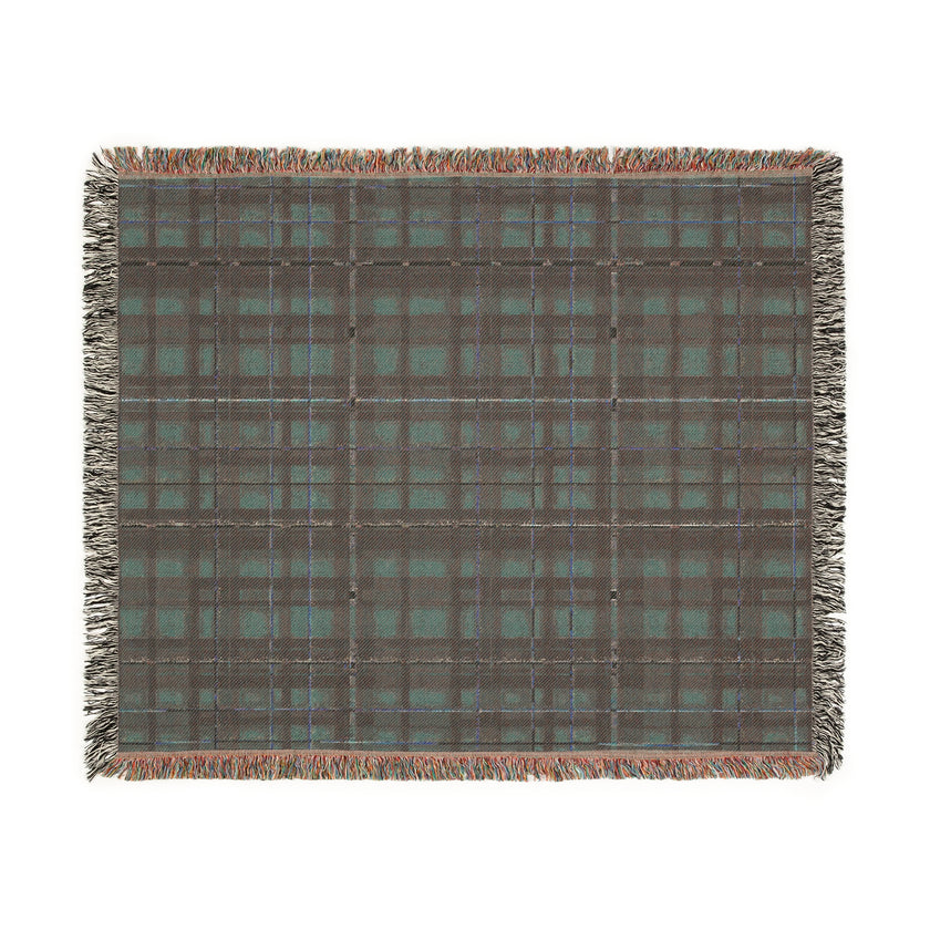 Red Plaid Woven Blanket - Cozy Christmas Home Decor, Tartan Check Throw, Winter Lap Quilt, Holiday Bedding, Cabin Blankie