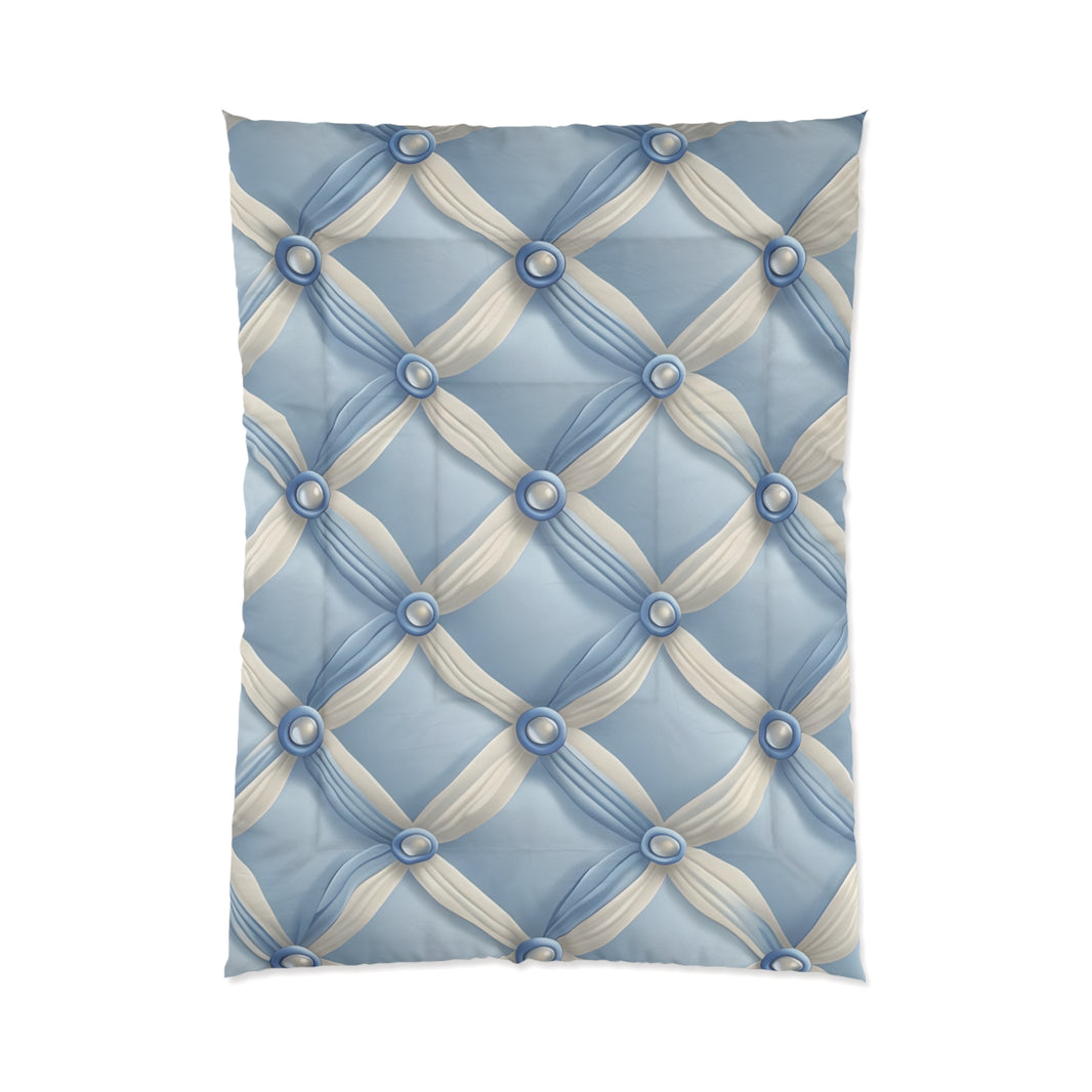 Elegant Blue Satin Comforter, Luxurious Bedding Set, Cozy Home Decor, Stylish Bedroom Essential, Great for Weddings and Anniversaries