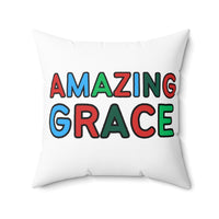 Amazing Grace Polyester Square Pillow