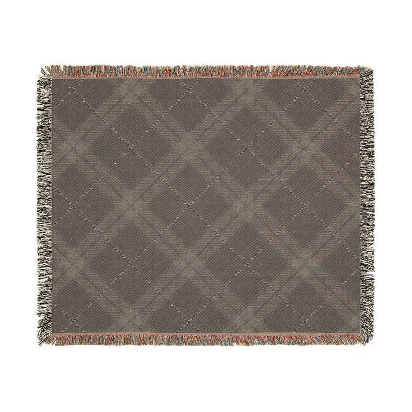Cozy Woven Blanket with Plaid Design, Perfect for Home Decor, Blanket for Chilly Evenings, Blanket Gift for Friends, Indoor and Outdoor Use