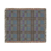 Brown Plaid Woven Blanket - Cozy Home Decor, Soft Throw Blanket, Rustic Farmhouse Accent, Warm Bedding, Winter Gift Idea