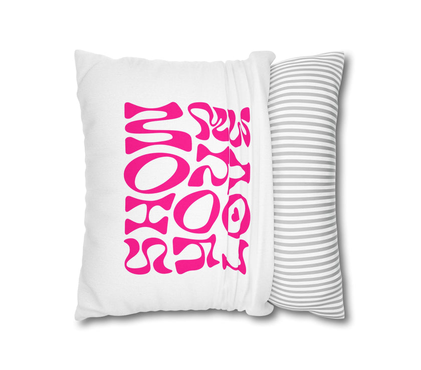 Show Your Love Polyester Square Pillowcase