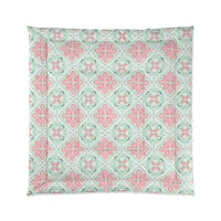 Pastel Floral Comforter - Cozy Bedding for Spring, Bedroom Decor, Gift for Mother's Day, Boho Style, Home Decor
