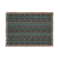 Geometric Woven Blanket, Cozy Home Decor, Gift for Her, Boho Style Throw, Camping Blanket, Warm Decorative Throw