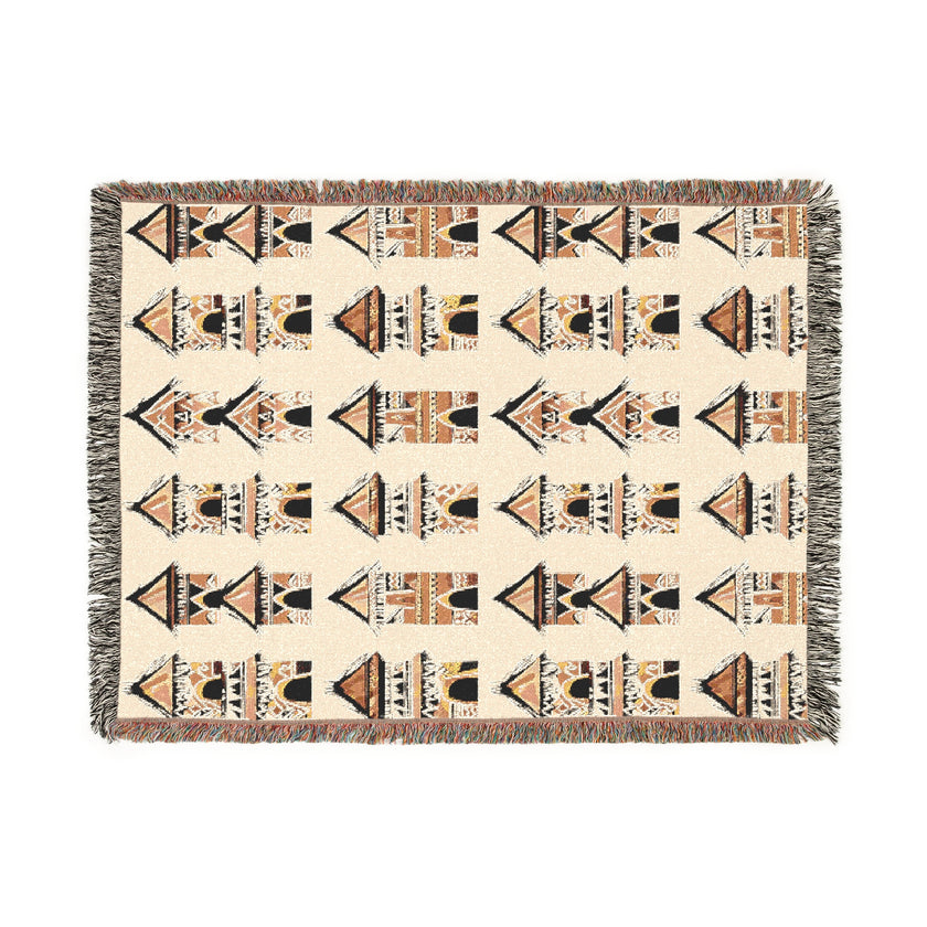 Cosmic Fern Woven Blanket - Cozy Throw for Starry Nights, Fern Decor, Celestial Home Accents, Perfect Gift for Nature Lovers, Unique
