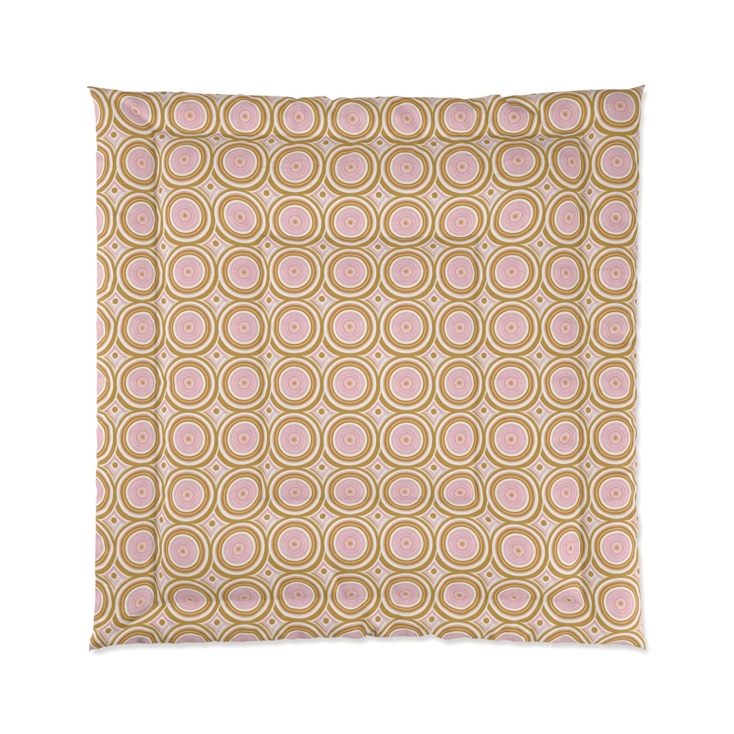 Boho Chic Comforter | Vibrant Geometric Bedspread, Cozy Bedding for Home Decor, Great for Gifts, Dorm Room, Summer Vibes, Festivals