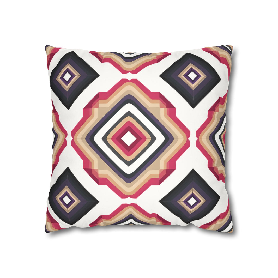 Colorful  Faux Suede Square Pillowcase