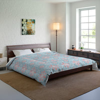 Floral Pattern Comforter | Cozy Bedroom Decor, Lightweight Bedding, Boho Chic Style, Spring Refresh, Housewarming Gift