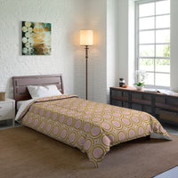 Boho Chic Comforter | Vibrant Geometric Bedspread, Cozy Bedding for Home Decor, Great for Gifts, Dorm Room, Summer Vibes, Festivals
