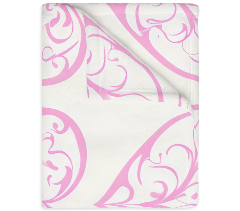 Blanket, soft, cozy, pink heart design, gift for her, home decor, Valentine's Day gift, dorm essential