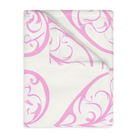 Blanket, soft, cozy, pink heart design, gift for her, home decor, Valentine's Day gift, dorm essential