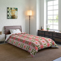 Floral Comforter for Cozy Homes, Bohemian Bedding, Bedroom Décor, Spring Vibes, Gift for Her, Sleep Essentials