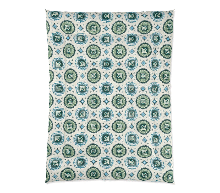 Boho Floral Comforter - Cozy Bedding, Bedroom Décor, Home Textile, Gift for Her, Seasonal Home Update