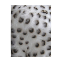 Black and White Animal Print Velveteen Microfiber Blanket (Two-sided print)