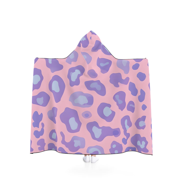 Cozy Hooded Blanket - Soft Leopard Print, Perfect for Lounging, Gift for Her, Home Décor, Movie Nights, Self-Care Days