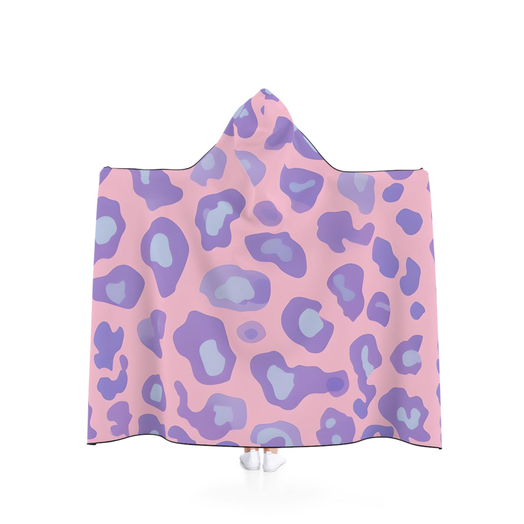 Cozy Hooded Blanket - Soft Leopard Print, Perfect for Lounging, Gift for Her, Home Décor, Movie Nights, Self-Care Days