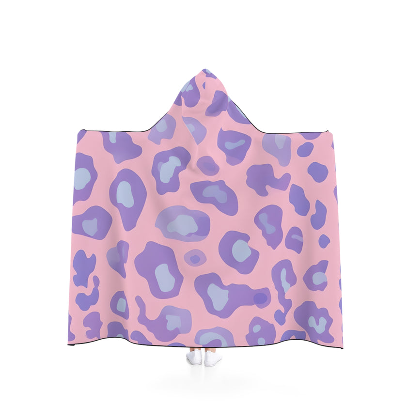 Cozy Hooded Blanket - Soft Leopard Print, Perfect for Lounging, Gift for Her, Home Décor, Movie Nights, Self-Care Days