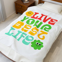 Live Your Best Life Plush Blanket