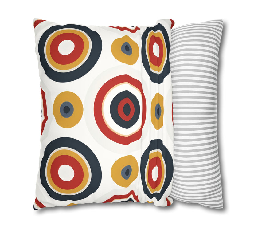 Colorful Faux Suede Square Pillowcase