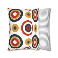 Colorful Faux Suede Square Pillowcase