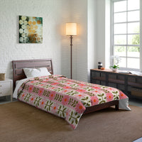 Floral Comforter for Cozy Homes, Bohemian Bedding, Bedroom Décor, Spring Vibes, Gift for Her, Sleep Essentials