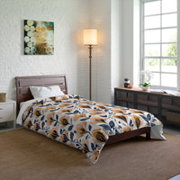 Floral Comforter Blanket, Cozy Bedding for Home Decor, Spring Vibes, Perfect Gift for Housewarming, Summer Bedspread