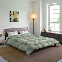 Elegant Green Comforter with Button Design, Cozy Bedding, Soft Home Decor, Modern Bedroom Accents, Perfect Gift for Any Occasion