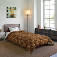 Bohemian Floral Comforter - Cozy Bedding for Home Decor, Artistic Bedroom Makeover, Perfect Gift for Housewarming, Fall Decor, Boho Vibes