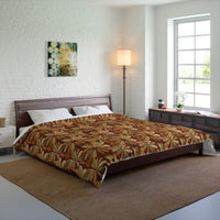 Bohemian Floral Comforter - Cozy Bedding for Home Decor, Artistic Bedroom Makeover, Perfect Gift for Housewarming, Fall Decor, Boho Vibes