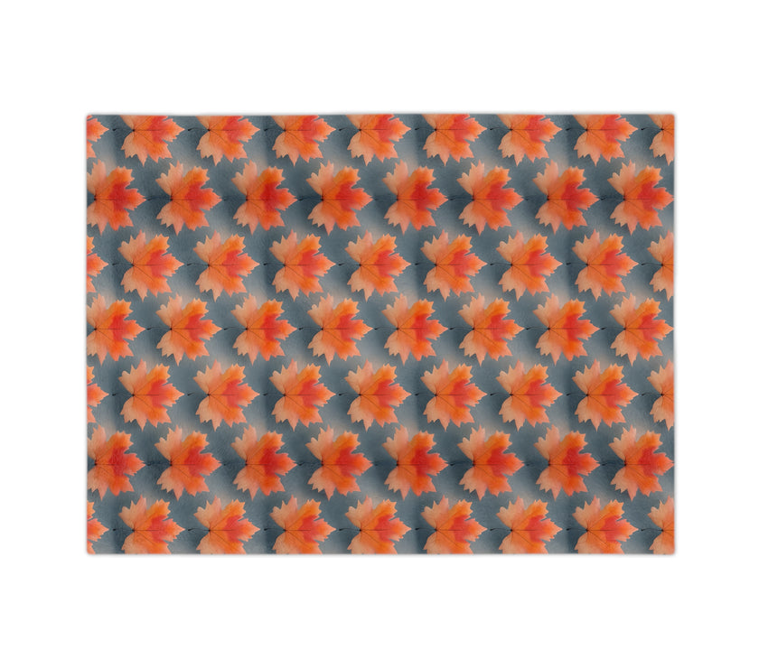 Maple Leaf Velveteen Microfiber Blanket