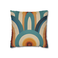 Retro Faux Suede Square Pillowcase