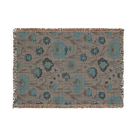 Cozy Floral Woven Blanket - Warm Throws for Home Decor, Gifts for Her, Couch Blanket, Bedspread, Blankets for All Occasions