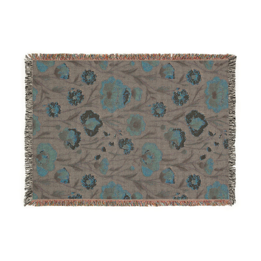 Cozy Floral Woven Blanket - Warm Throws for Home Decor, Gifts for Her, Couch Blanket, Bedspread, Blankets for All Occasions