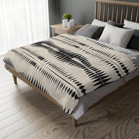 Black Pattern Velveteen Microfiber Blanket (Two-sided print) Velveteen Microfiber Blanket (Two-sided print)