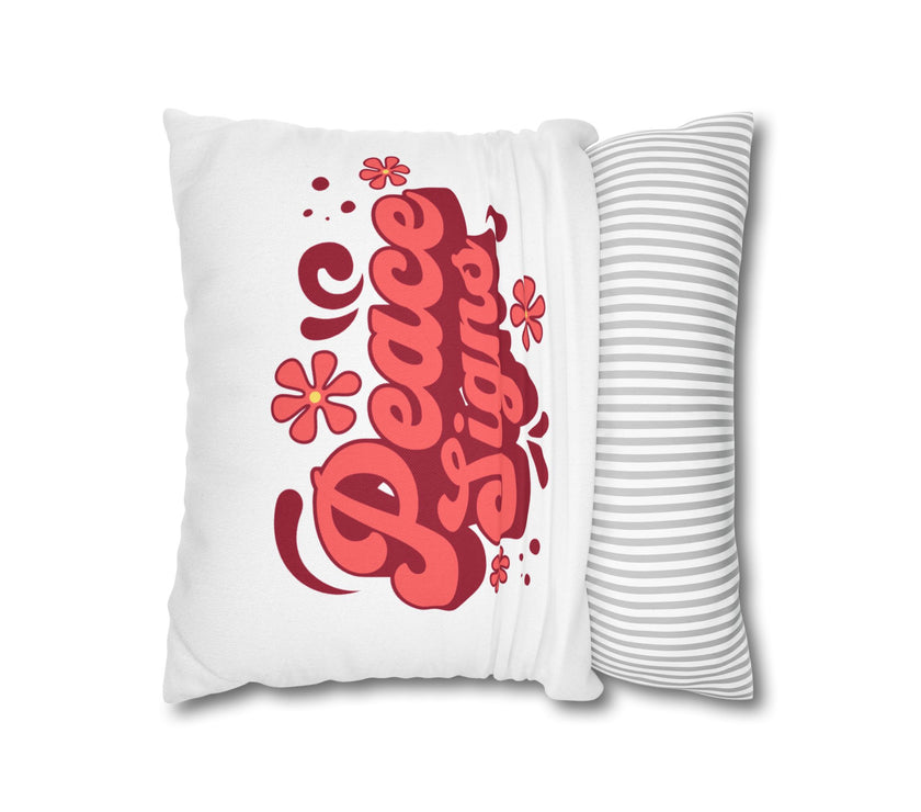Peace Signs Square Pillowcase