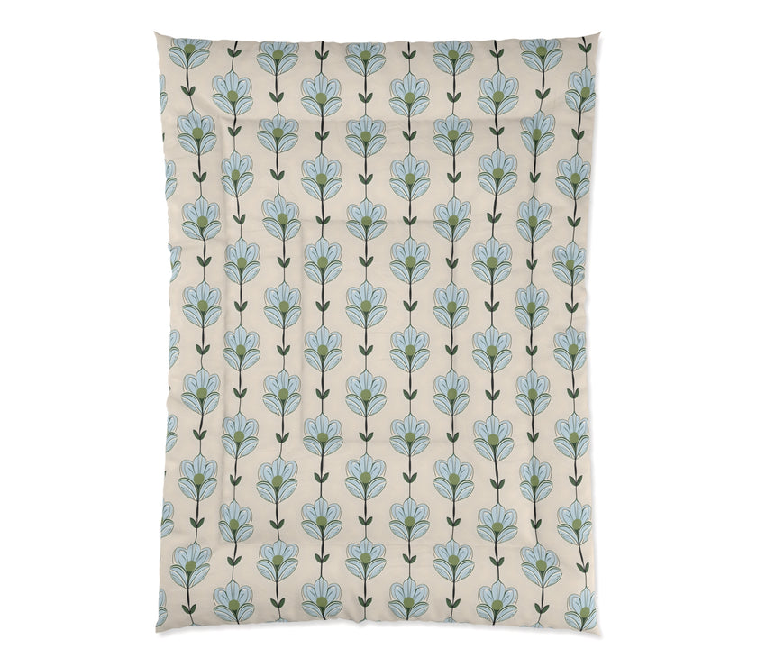 Floral Comforter Set - Cozy Home Bedding, Spring Decor, Boho Bedroom, Gift Idea for Her, Festive Sleep Essentials