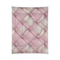 Chic Pink Textured Comforter, Cozy Bedroom Oasis Blanket, Elegant Home Decor, Ideal for Home Makeover, Luxurious Bedspread