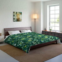 Botanical Garden Comforter, Cozy Floral Bedding, Greenery Home Decor, Bedroom Makeover, Spring Vibes, Gift for Nature Lovers